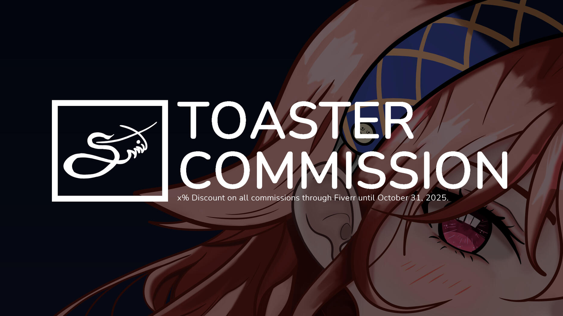 The home page poster made by Toaster for his Commission Site.