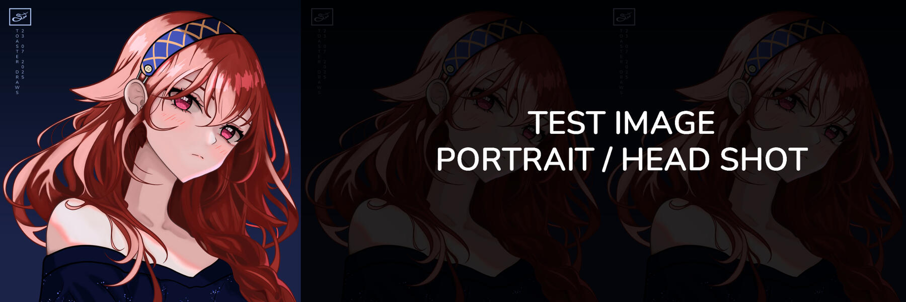 An example prepared by the artist Toaster for a YCH or Popular poses on the internet.